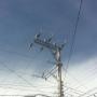 Linea media tension aerea