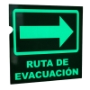 señaletica de protección civil fotoluminicente