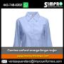 SIMPRO-Camisa oxford manga larga mujer