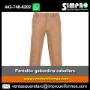 SIMPRO-Pantalón gabardina caballero