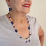 Juego de Collar y Aretes con modelo