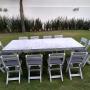 Mesa rectangular 2.40×1.20 para 14 personas