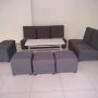 Salas lino gris para 6,8 y 10 personas