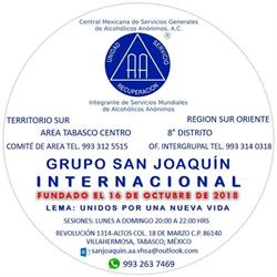 Grupo San Joaquín Internacional de Alcohólicos Anónimos - Villahermosa