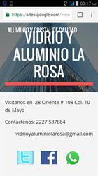 Vidrio y Aluminio La Rosa