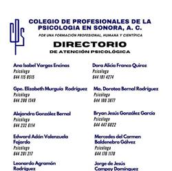 Colegio de Profesionales de la Psicología en Sonora