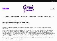 Sitio web de Sonido para eventos