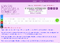 Sitio web de Envíos florales a domicilio