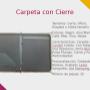 carpeta con cierre