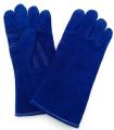 GUANTE SOLDADOR AZUL CON HILO KEVLAR Y REFUERZO