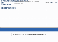 Sitio web de Otorrinolaringologos en Obregon