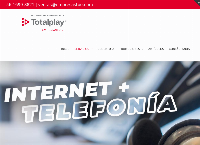 Sitio web de TotalPlay Empresarial Cancún