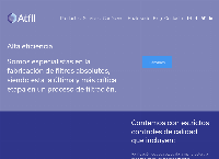 Sitio web de ATFIL Alta Tecnología en Filtración de Aire