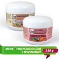 1 CREMA KYROFIT® POTENCIADA para MUJER de 250g y 1 CREMA REAFIRMANTE de 250g
