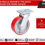 RGPF-05 RODAJA GIRATORIA 5 PULGADAS POLIURETANO CON FIERRO VACIADO