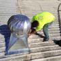 Instalación de extractores eólicos