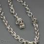 Cadena Eslabones Craneo Chopper Flor Liz