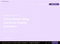 Sitio web de Persianas Tecno Blinds Shop Querétaro