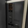 Puerta de Aluminio con cerradura electrònica