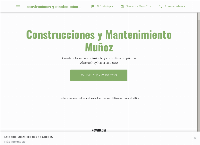 Sitio web de construciones y mantenimiento muñoz