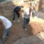 Excavación de terreno para cimentación