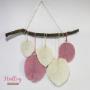 Hojas de macramé / Plumas macramé