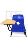 SILLA DE CONCHA DE POLIPROPILENO CON PALETA DE TRIPLAY