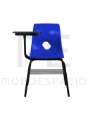 SILLA DE CONCHA DE POLIPROPILENO CON PALETA DE POLIPROPILENO