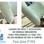 LAVADO DE MUEBLES DE PIEL