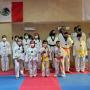 niños en su clase de taekwondo en MExicali