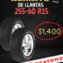 REMATE LLANTA 255-60 R15 JETZON O FIRESTONE
