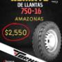 REMATE LLANTA 750-16 TORNEL AMAZONAS