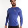 PLAYERA PARA CABALLERO MANGA LARGA AZUL REY