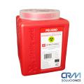 RECOLECTOR DE PUNZOCORTANTES RPBI 1.5L PLASTICWORLD