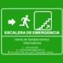 Señalamiento de Información de Escaleras de emergencia en Hermosillo, Sonora