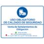 Señalamiento de Uso Obligatorio de Calzado de Seguridad en Hermosillo, Sonora