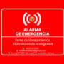 Señalamientos informativos de emergencia de Alarma en Hermosillo, Sonora