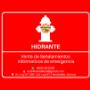 Señalamientos informativos de emergencia de Hidrante en Hermosillo, Sonora