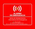 Señalamiento de alarma de emergencia en Hermosillo, Sonora