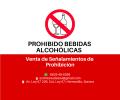 Señalamiento de Prohibido bebidas alcohólicas Hermosillo