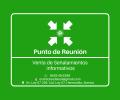Señalamiento de Punto de reunión en Hermosillo, Sonora