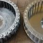 Turbina muestra y turbina terminada