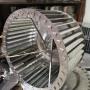 Turbina paleta doblada con tensores