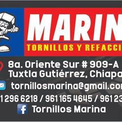 Tornillos y refacciones Marina