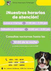Veterinaria El Refugio en Apatzingán