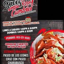 Tacos Rojos Vegetarianos De La Alberca Cumbres