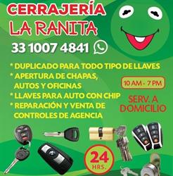 Cerrajeria la Ranita Zapopan centro