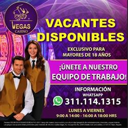 Recursos humanos Casino VEGAS, Tepic, Nay
