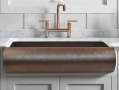 Tarja de Cocina Farmhouse en Cobre Diseño Boston