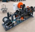 Maquina para fabricar alambre de púas de manera rapida